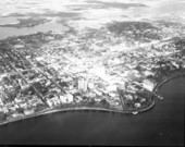 Aerial view of downtown West Palm Beach - Palm Beach County, Florida.