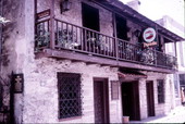 Restored Old Spanish Inn (de Mesa) on St. George Street - Saint Augustine, Florida