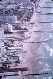 "Beach Hotel row" along Miami Beach- Miami Beach, Florida