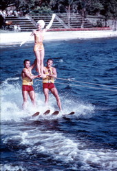 Water skiers perform - Winter Haven, Florida