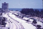 View of the South Park area of Fort Lauderdale's public beach - Fort Lauderdale, Florida.