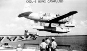 OS2U-2 being catapulted by the Naval Air Station in Jacksonville