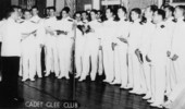 Cadet glee club of the Naval Air Station in Jacksonville.