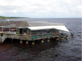 Angelo's Seafood Restaurant damaged by Hurricane Dennis - Panacea, Florida