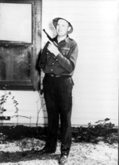 Portrait of Miami policeman Patrick Howell Baldwin.
