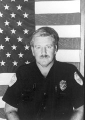 Portrait of South Miami Police Department officer Laverne Daniel Schulz.