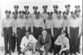 Group portrait of African American police officers in Miami.