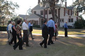 Senate Committee on Governmental Oversight and Productivity touring Mission San Luis - Tallahassee, Florida.
