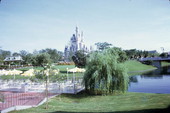 View of Cinderella's Castle and the picnic area - Orlando, Florida .