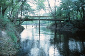 Footbridge over Lime Sink Run in Suwannee River State Park
