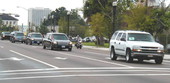 FHP motormen escorting President George Walker Bush's motorcade - Jacksonville, Florida