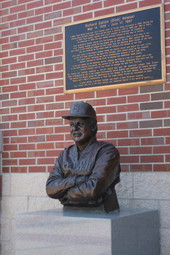 Tribute statue to Richard Dalton "Dick" Howser at new FSU baseball stadium - Tallahassee, Florida.