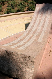 Close-up view showing a section of Florida's Korean War monument - Tallahassee, Florida.