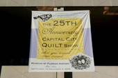 Banner advertising quilt show at the Museum of Florida History in the R.A. Gray building - Tallahassee, Florida.