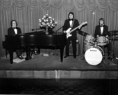 Music band performing at the Lago Mar seaside resort - Fort Lauderdale, Florida.