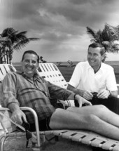 Ed McMahon and Johnny Carson from the Tonight Show - Fort Lauderdale, Florida.