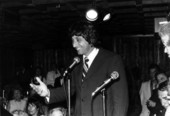 N.Y. Jets football team quarterback Joe Namath presenting a speech - Fort Lauderdale, Florida.