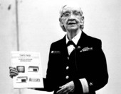 Commodore Grace Hopper speaking at the Miami-Dade Community College North Campus.