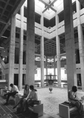 Interior view of the Miami-Dade Junior College Leonard Usina Hall of Science at the south campus - Kendall, Florida