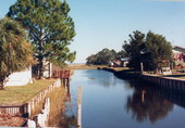 View of the canal and residences - Horseshoe Beach, Florida