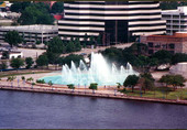 Water fountain at Friendship Park - Jacksonville, Florida .