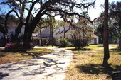 Park staff at the Ribault Clubhouse on Fort George Island.