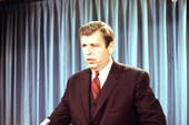 State Senator Louis A. "Skip" Bafalis speaking at a press conference.