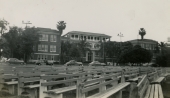 Memorial Junior High School shown during Central Florida vacation of the Hall family from Michigan.