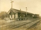 Dade City railroad depot in Pasco County, Florida.