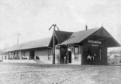 Southern Express Company railroad depot in Dade City, Florida.