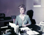 Portrait of Florida Development Commission employee June Murphy at the Florida Showcase in New York.