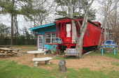 View of the Star Seas Cafe at 602 Industrial Dr. in the Railroad Square Art Park - Tallahassee, Florida.