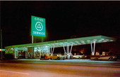 Cities Service gas station on Biscayne Blvd. at 54th St. in Miami, Florida.