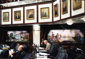 View showing legislators in the House chamber during a session in Tallahassee, Florida.