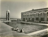 Salt water pool by casino at Indialantic By-The-Sea near Melbourne, Florida.