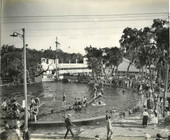 A sulphur water bathing pool about two miles from Pinecrest Villa, Tampa, Florida.
