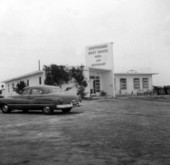 Greyhound Post House hotel and restaurant in Greyhound Key, Florida.