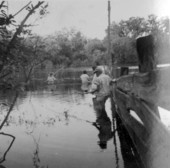 People fishing at Lake Como in Putnam County, Florida.