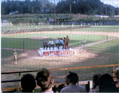Scene during the Reubin Askew political campaign rally for governor held at Centennial Field in Tallahassee, Florida.
