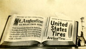United States Tires advertisement near St. Augustine, Florida.