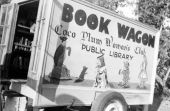 Coco Plum Woman's Club public library book wagon in South Miami.