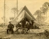 Officers of the Spanish-American War encamped in Tampa.