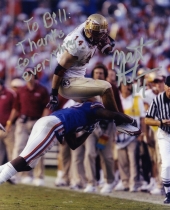 FSU football Tight end #14 Matt Henshaw in a game against UF.