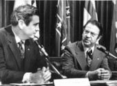 Indiana Senator Vance Hartke visiting Governor of Florida Reubin Askew