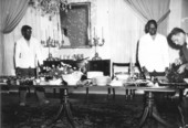 Florida Governor Millard Caldwell ready to carve