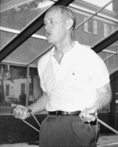Florida Governor Farris Bryant exercising