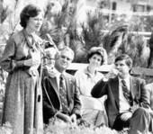 Rosalyn Carter addressing a political rally for Bob Graham and Wayne Mixson.