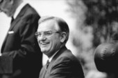 Wayne Mixson smiling at his inauguration to be governor of Florida.