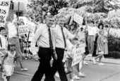 Lawton Chiles and Buddy MacKay campaigning in Florida's gubernatorial race.