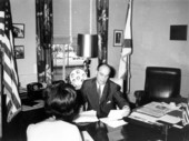 Fred O. Dickinson at work